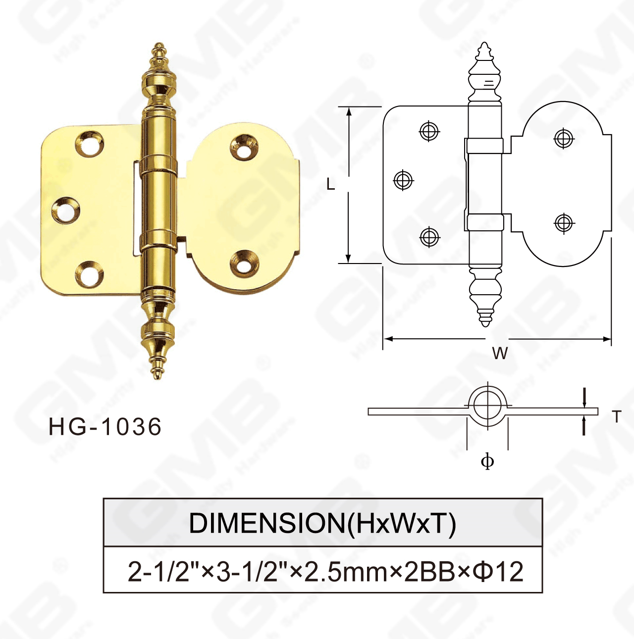 Brass Hinge Series_hg-1036-77