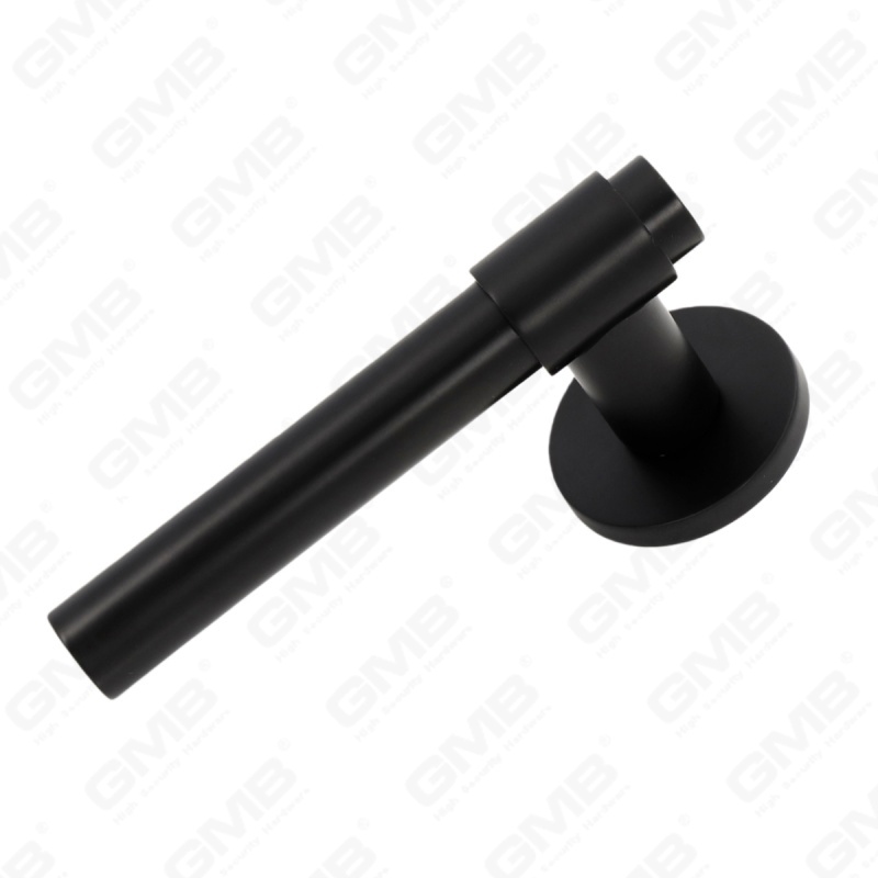 مقبض قفل باب منقسم من سبائك الزنك الصلبة الحديثة البسيطة على وردة مستديرة (Z062410)