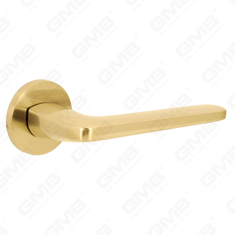 مقبض باب من الألومنيوم لتزيين المنزل الحديث الجديد على وردة مستديرة