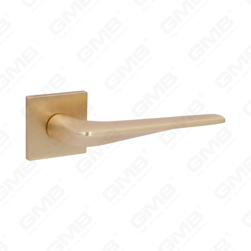 مقبض باب من الألومنيوم لتزيين المنزل الحديث الجديد على وردة مستديرة