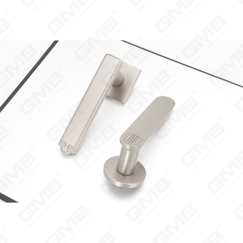 مقبض باب من الألومنيوم لتزيين المنزل الحديث الجديد على وردة مستديرة