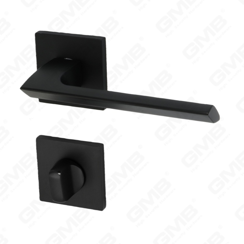 مقبض باب من الألومنيوم لتزيين المنزل الحديث الجديد على وردة مستديرة