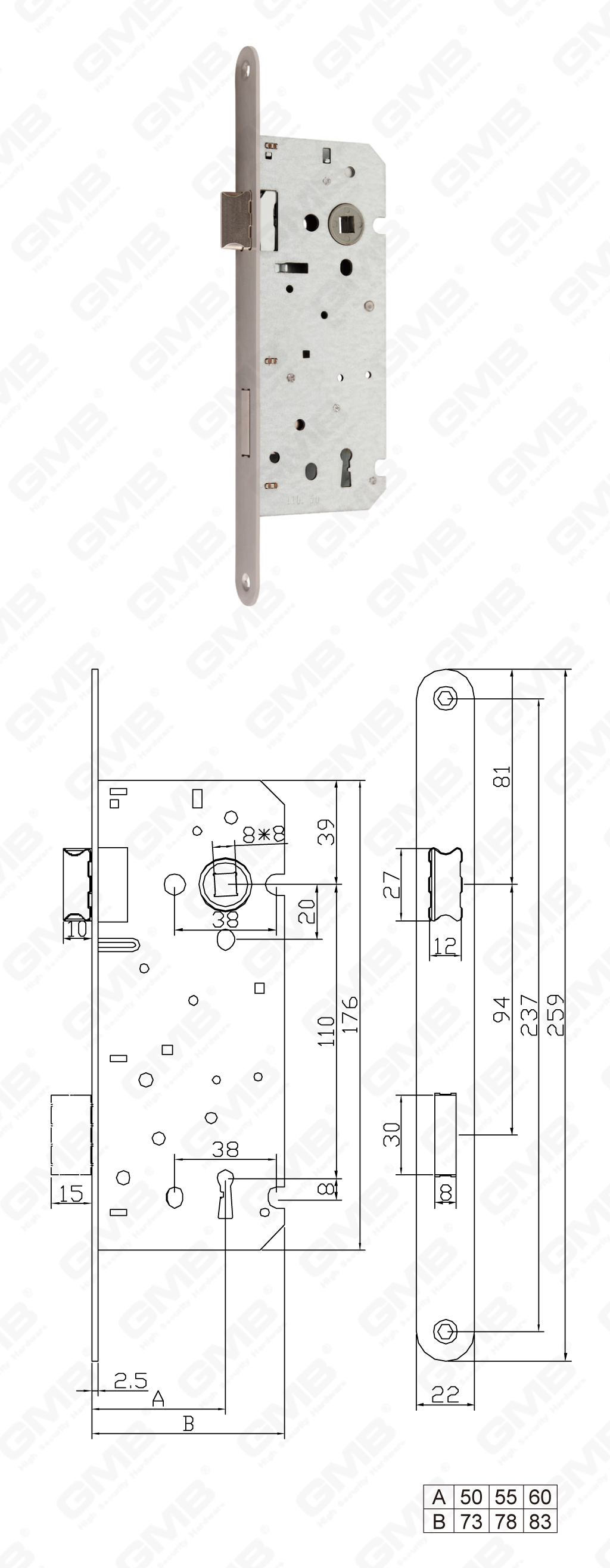 02 نقر قفل 第二 部分BB110.50R-55R-60R-102