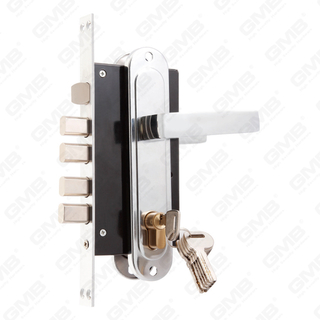 مجموعة قفل باب الأمان العالي مع ثقب اسطوانة المزلاج 4 مجموعة قفل دبوس مربع مقبض القفل (PAH-01)