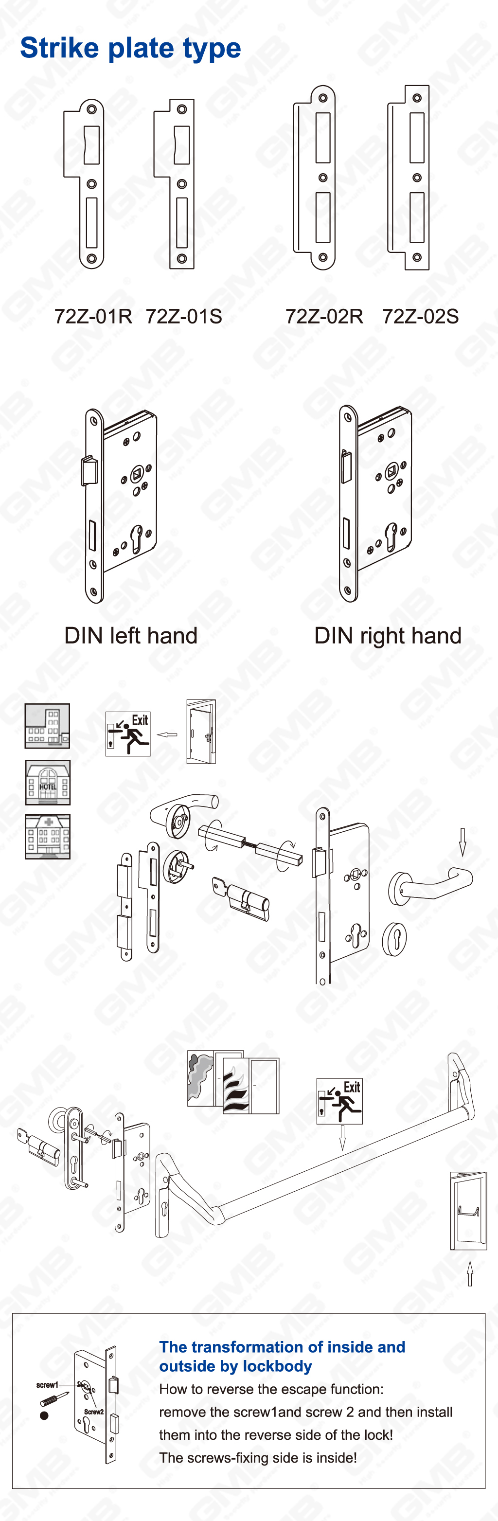 04 الفولاذ المقاوم للصدأ LOCK_6072A-L-43
