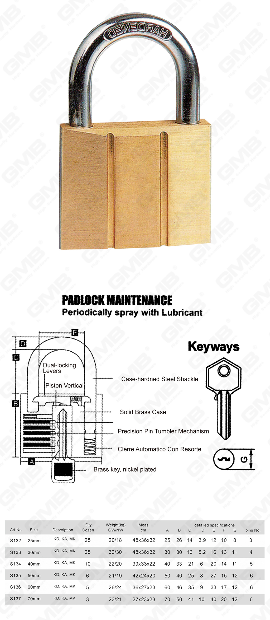 挂锁 网站 网站 1_ 【011】 Solld Brass Padlock -28