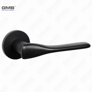 مقبض قفل الباب الصلب الصلب الصلب البسيط على الوردة المستديرة （Z062419）