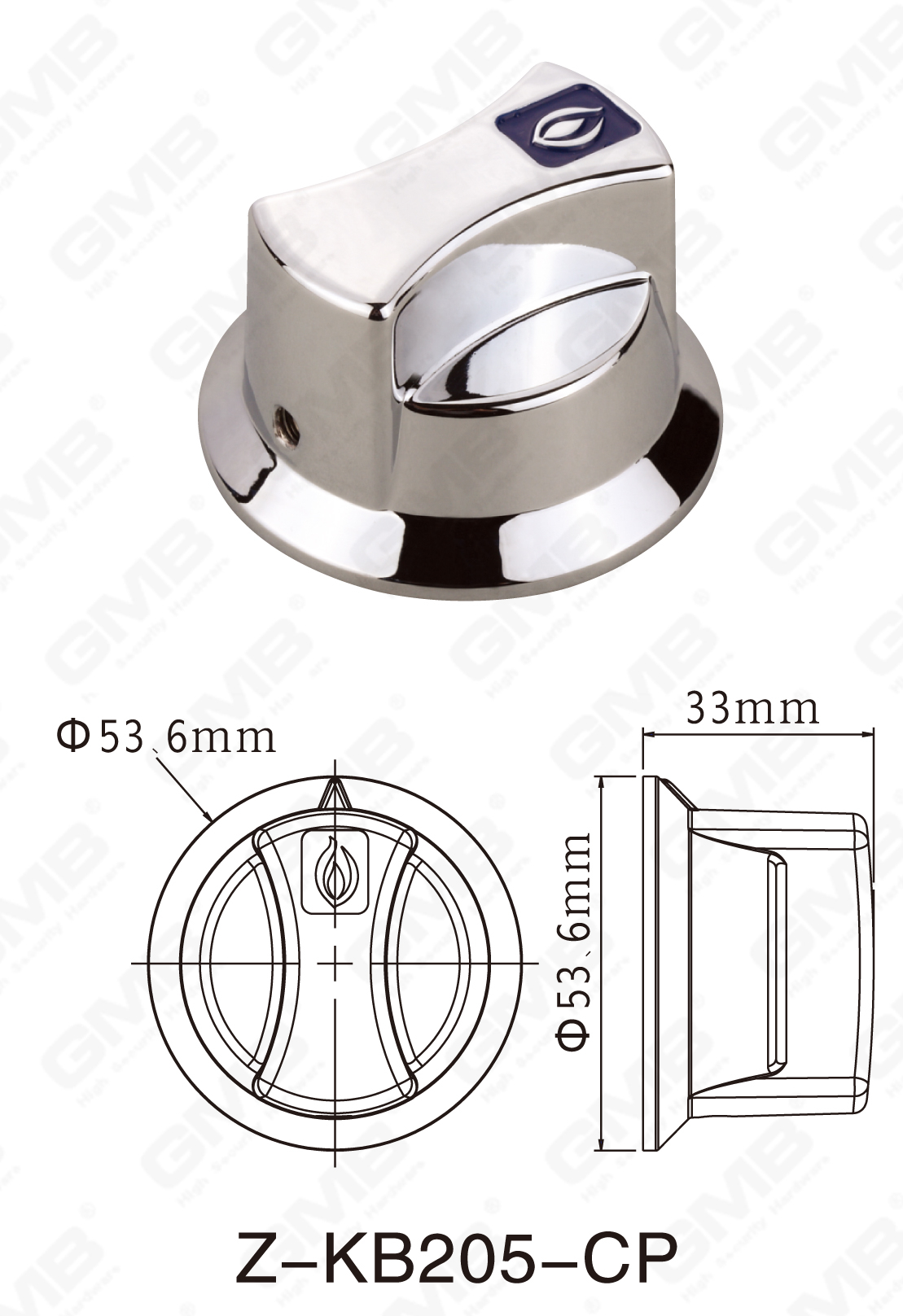 06 مقبض النحاس _Z-KB205-CP-84