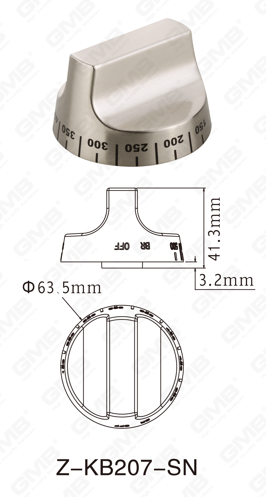 06 مقبض النحاس _Z-KB207-CP-88