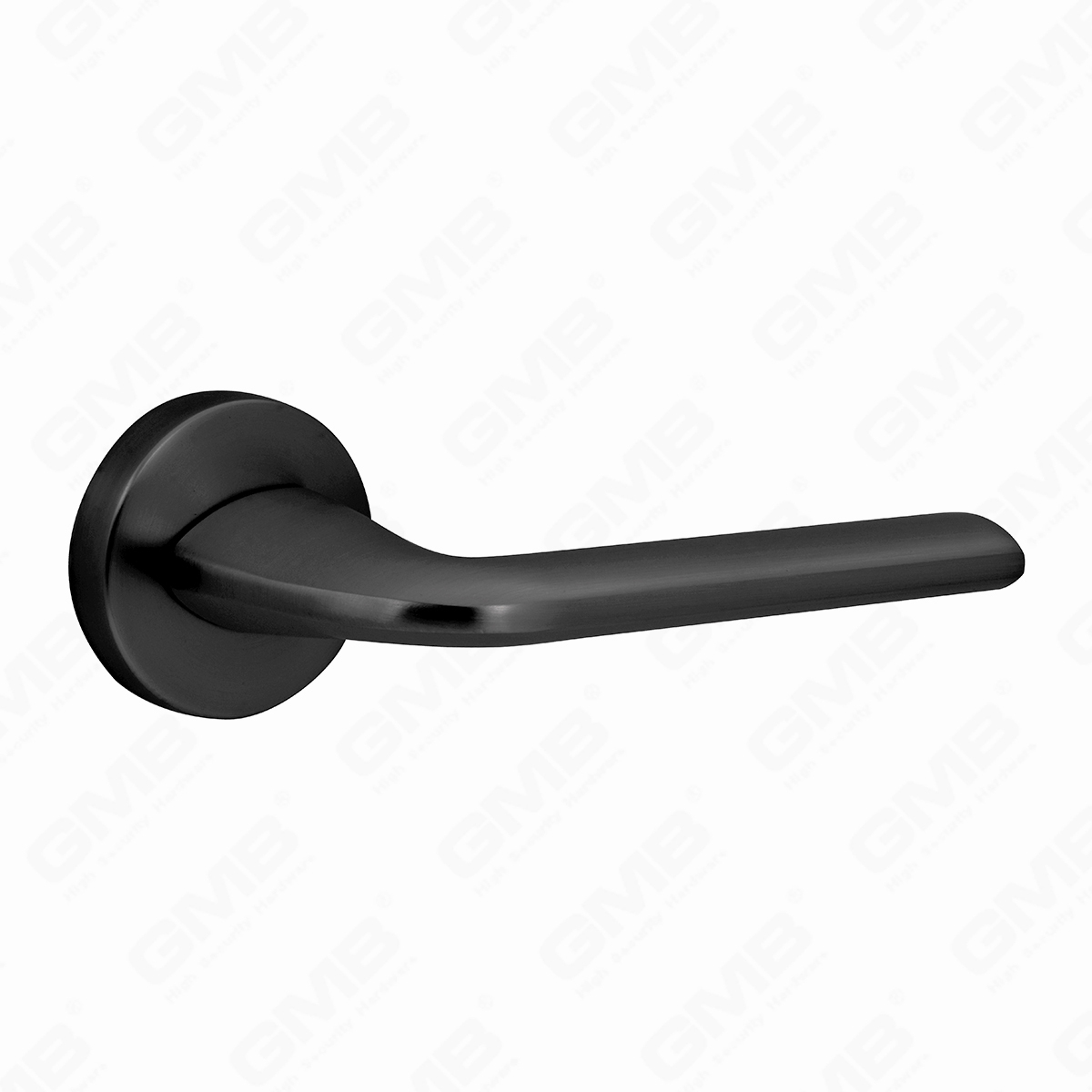 مقبض قفل باب منقسم من سبائك الزنك الصلبة الحديثة البسيطة على وردة مستديرة (Z062401)