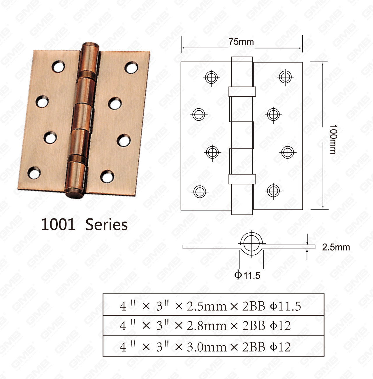 المفصلات الفولاذية Series_1001-04