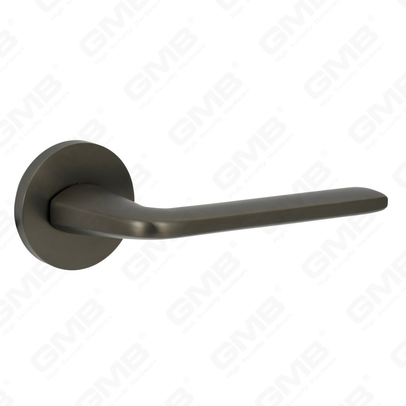 مقبض باب من الألومنيوم لتزيين المنزل الحديث الجديد على وردة مستديرة