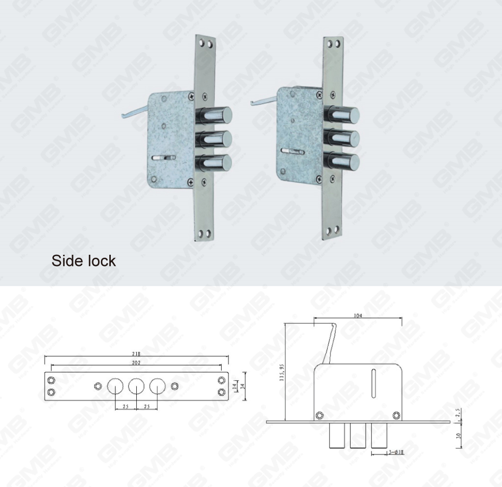 01 الأعلى للأمن الحفرة Lock_108 الجانبية قفل-78