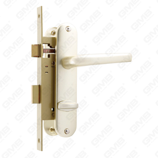 مجموعة قفل باب الأمان العالي مع مزلاج مزلاج قفل ثقب WC مع مقبض قفل حافظة المقبض (113-T)