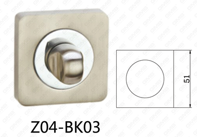 مقبض باب ألومنيوم من سبائك الزنك من Zamak (Z04-BK03)