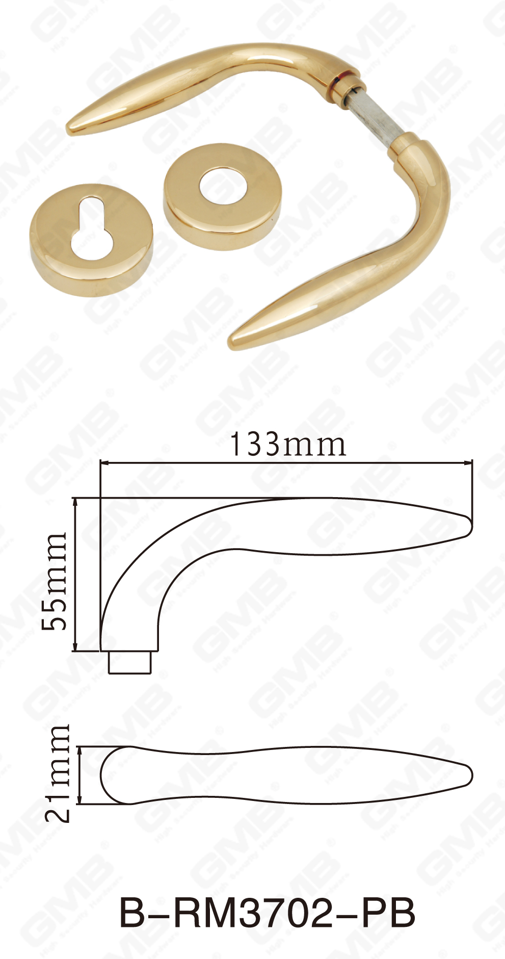 06 مقبض النحاس _B-RM3702-PB-40