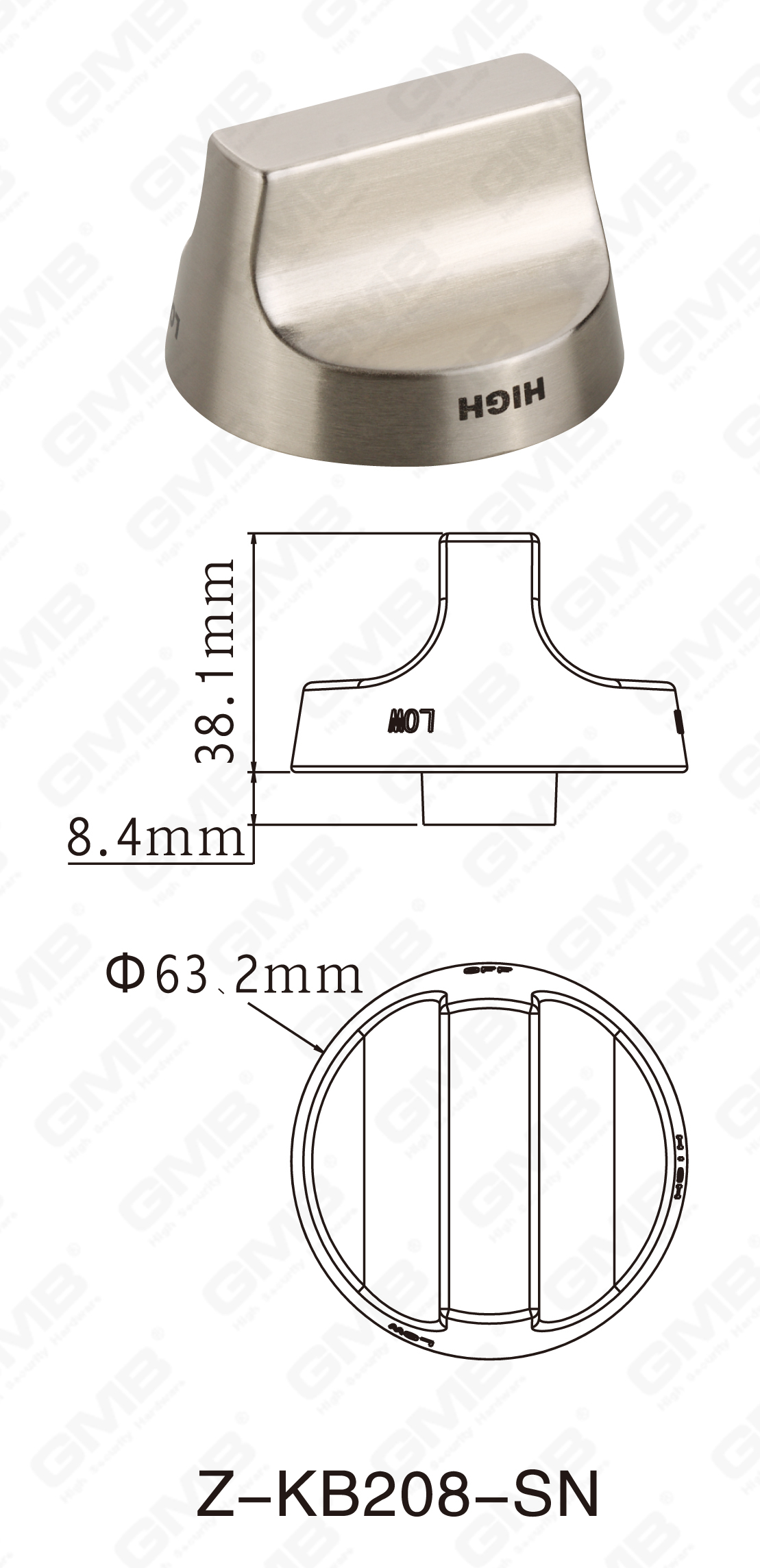 06 مقبض النحاس _Z-KB208-CP-90