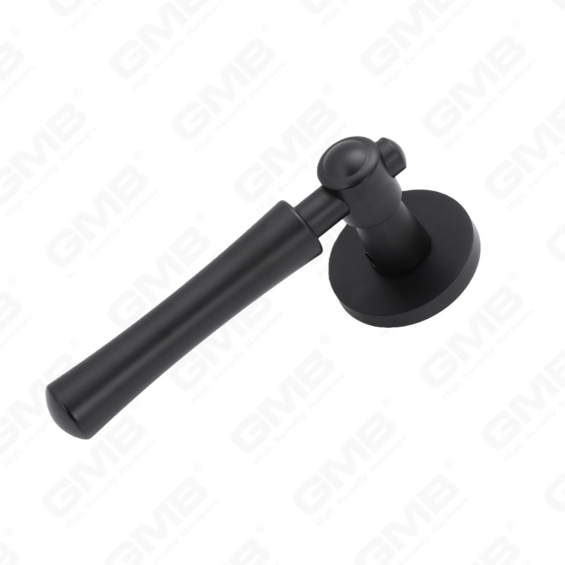 مقبض باب من الألومنيوم لتزيين المنزل الحديث الجديد على وردة مستديرة