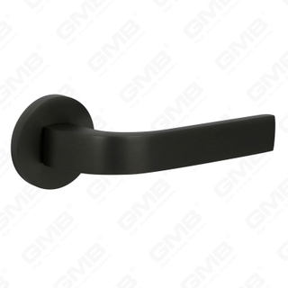 مقبض باب من الألومنيوم لتزيين المنزل الحديث الجديد على وردة مستديرة