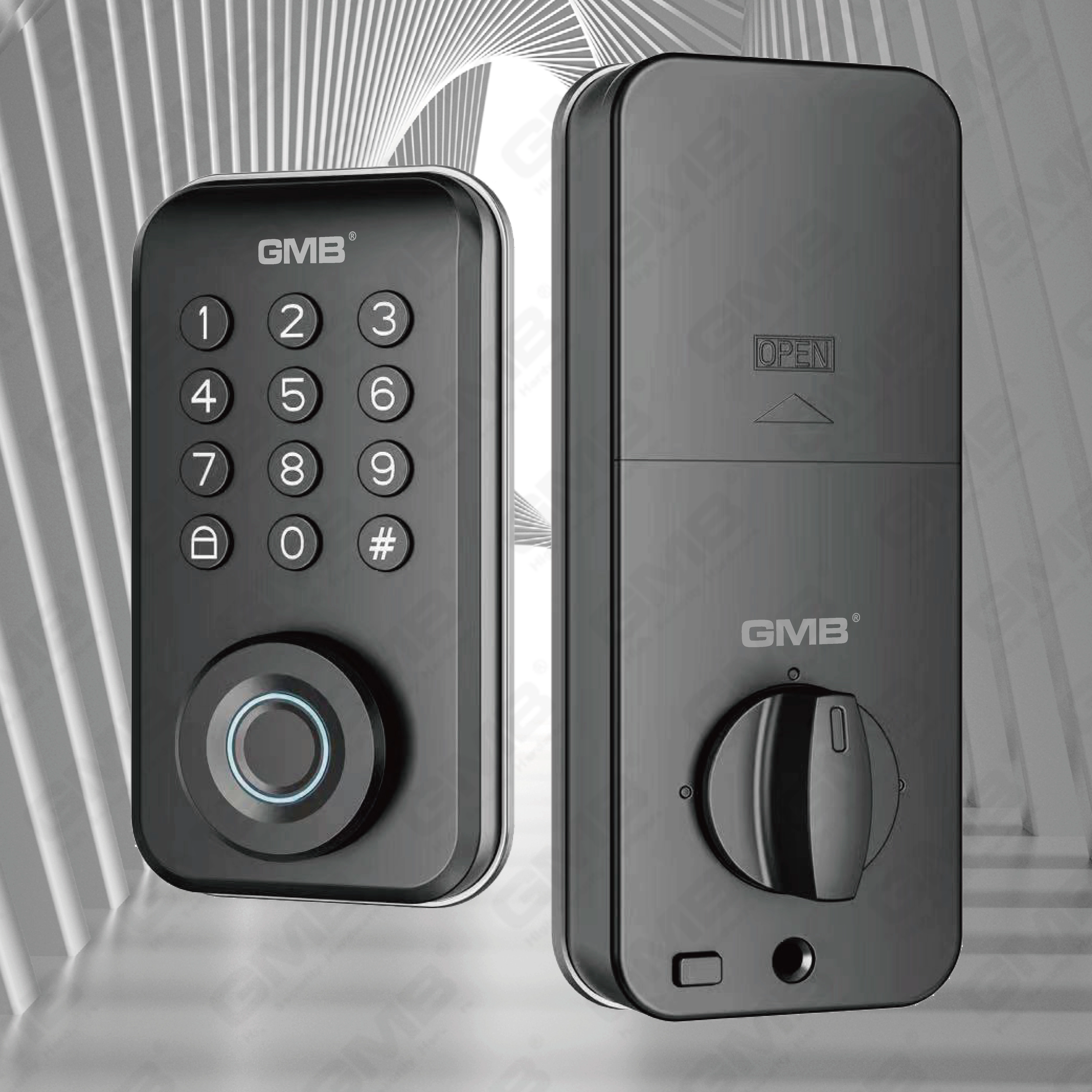 بطاقة بصمة الأمان عالية/بطاقة RFID/WIFI/TUYA/TT APP DIGITAL SMART DOOR LOCK (706)