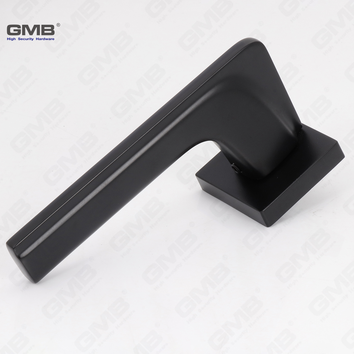 مقبض قفل الباب الصلب البسيط الصلب البسيط على وردة مربعة （Z072501）