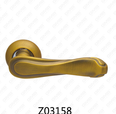 مقبض باب من سبائك الزنك من الألومنيوم مع روزيت مستدير من زماك (Z02158)