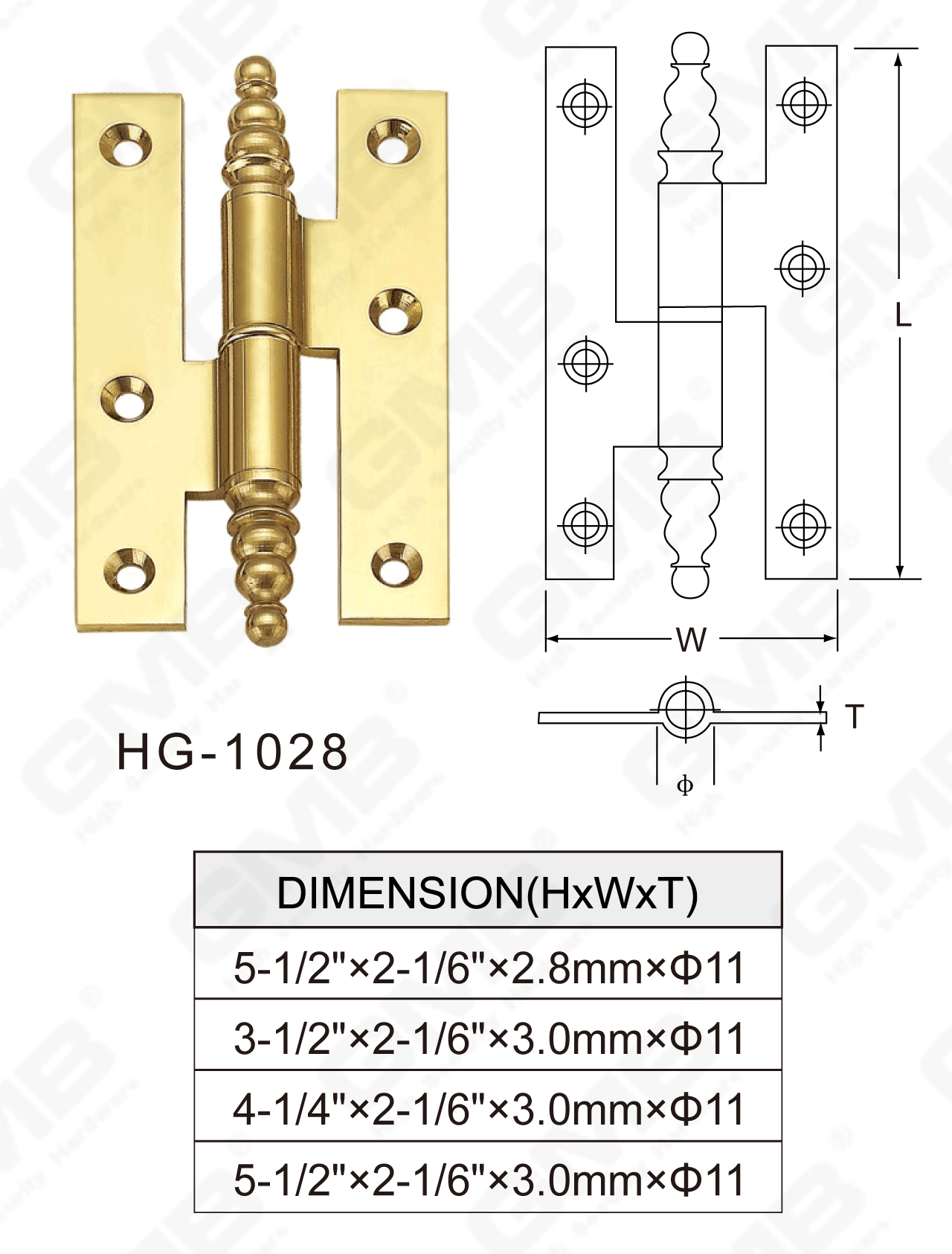 سلسلة المفصلات النحاسية_HG-1028-61