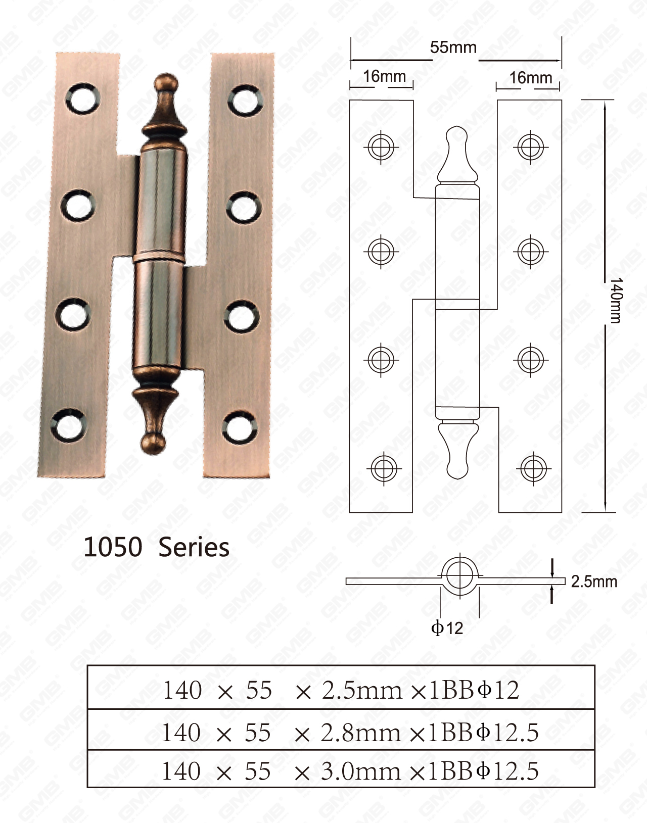 المفصلات الفولاذية Series_1050-102