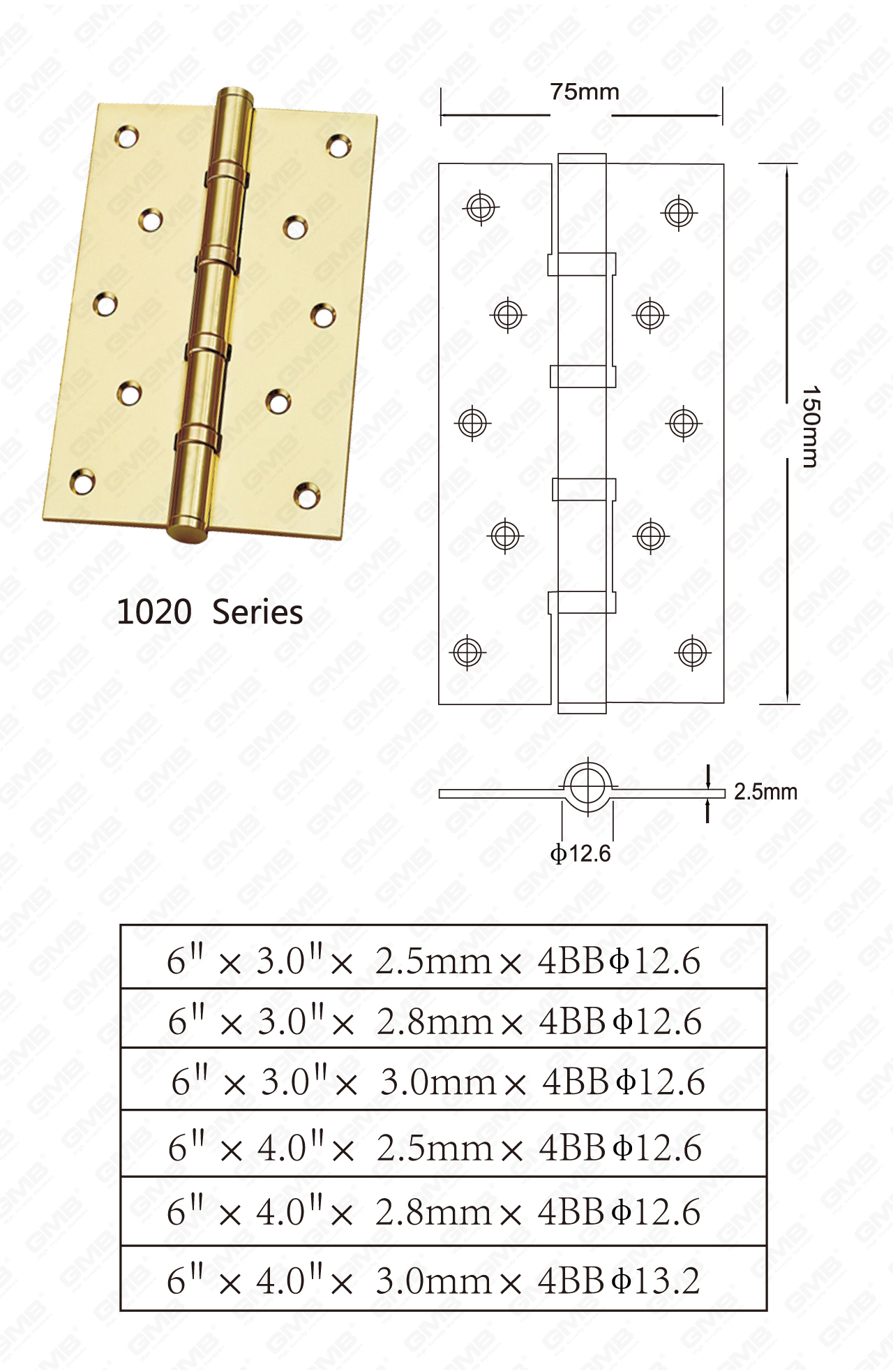 المفصلات الفولاذية Series_1020-42