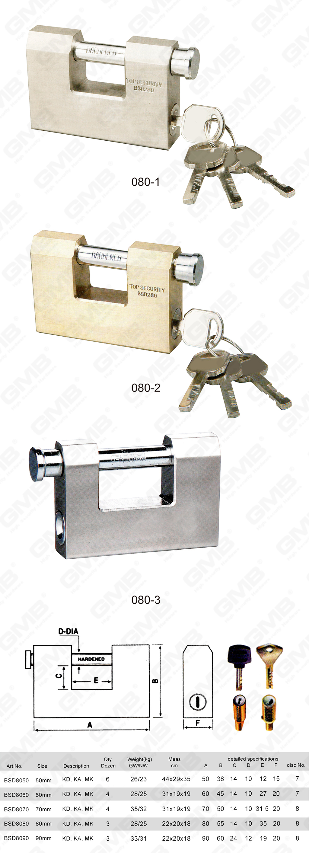 挂锁 网站 网站 2_ 【080】 - نوع النحاس Brass-66