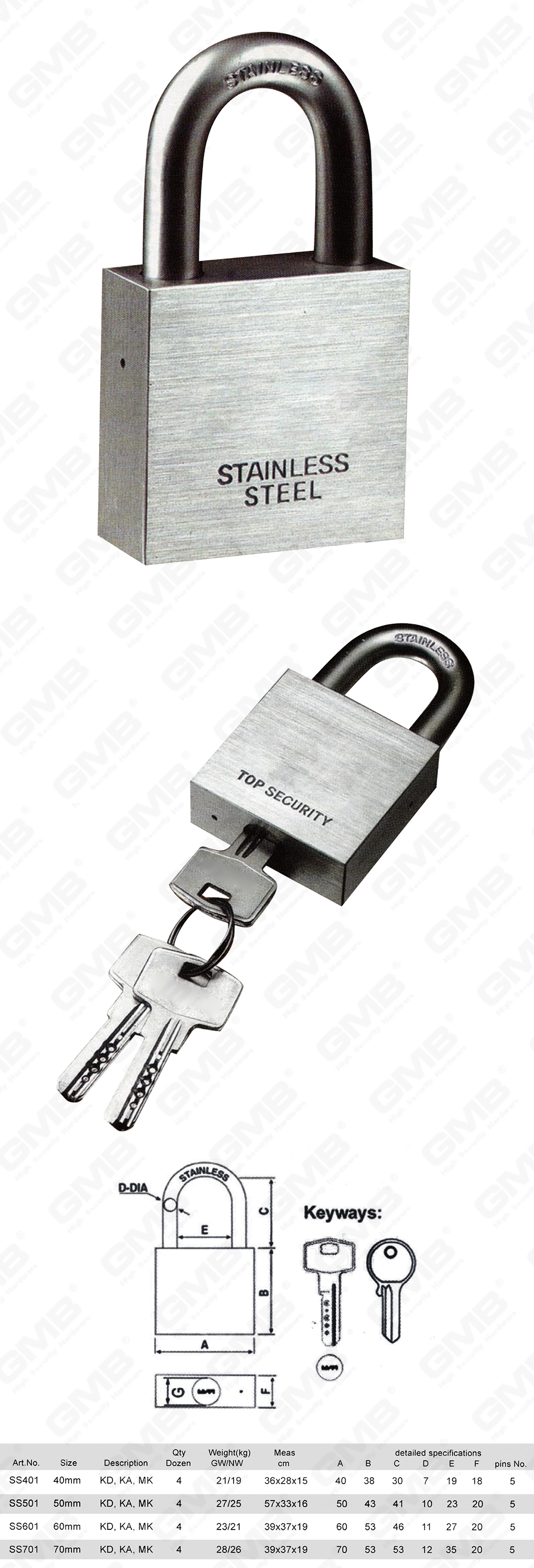 挂锁 网站 图 3_ 【710】 الفولاذ المقاوم للصدأ نوع مربع Padlock -62