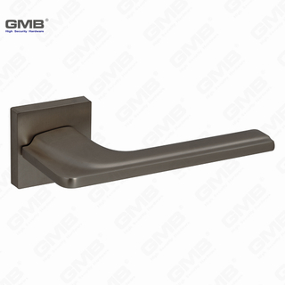 مقبض قفل الباب الصلب البسيط الصلب البسيط على وردة مربعة （Z072501）