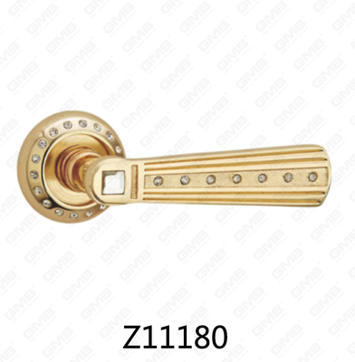 مقبض باب من سبائك الزنك من الألومنيوم مع روزيت مستدير من زماك (Z11180)