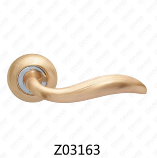 مقبض باب من سبائك الزنك من الألومنيوم مع روزيت مستدير من زماك (Z02163)