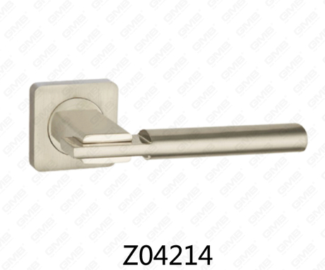 مقبض باب من سبائك الزنك من الألومنيوم مع روزيت مستدير من زماك (Z04214)