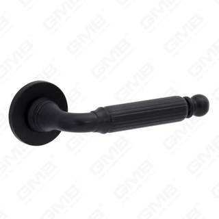 مقبض باب من الألومنيوم لتزيين المنزل الحديث الجديد على وردة مستديرة