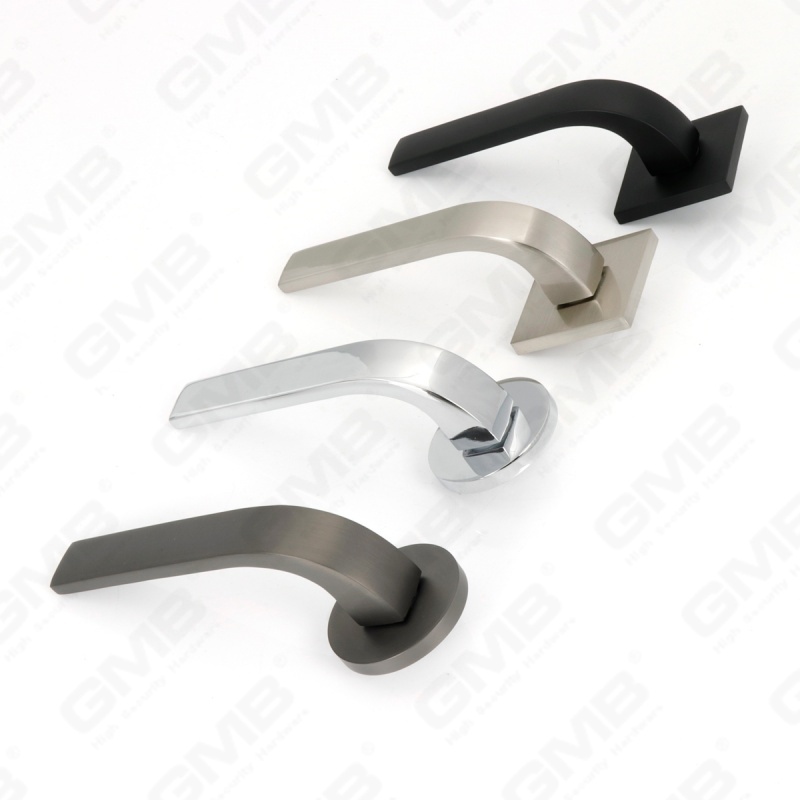 مقبض باب من الألومنيوم لتزيين المنزل الحديث الجديد على وردة مستديرة