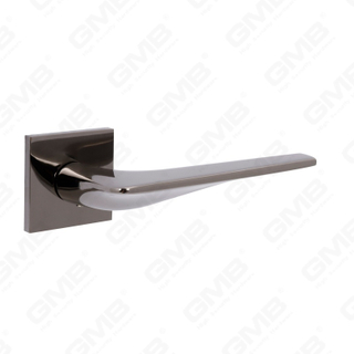 مقبض باب من الألومنيوم لتزيين المنزل الحديث الجديد على وردة مستديرة