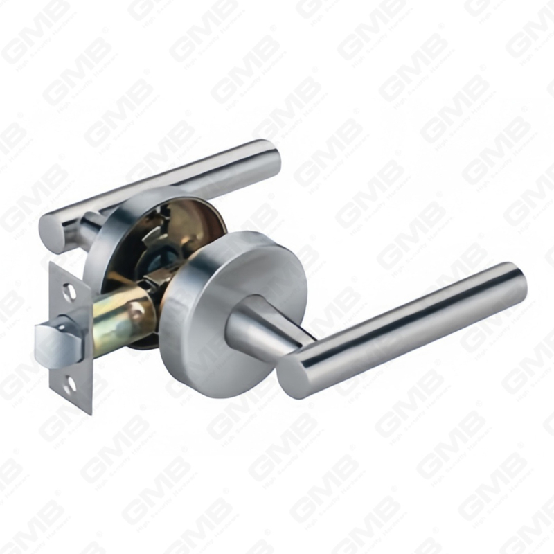 ANSI UL القياسية سبائك الزنك / الألومنيوم الباب الداخلي Lockset أنبوبي التجاري أسطواني مقبض الأمان رافعة قفل (9163)