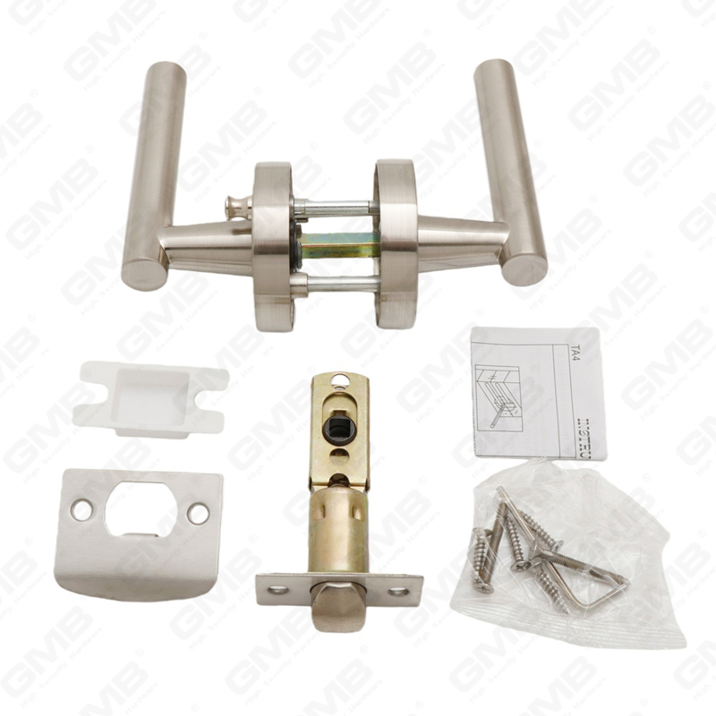 ANSI UL القياسية سبائك الزنك / الألومنيوم الباب الداخلي Lockset أنبوبي التجاري أسطواني مقبض الأمان رافعة قفل (9163)