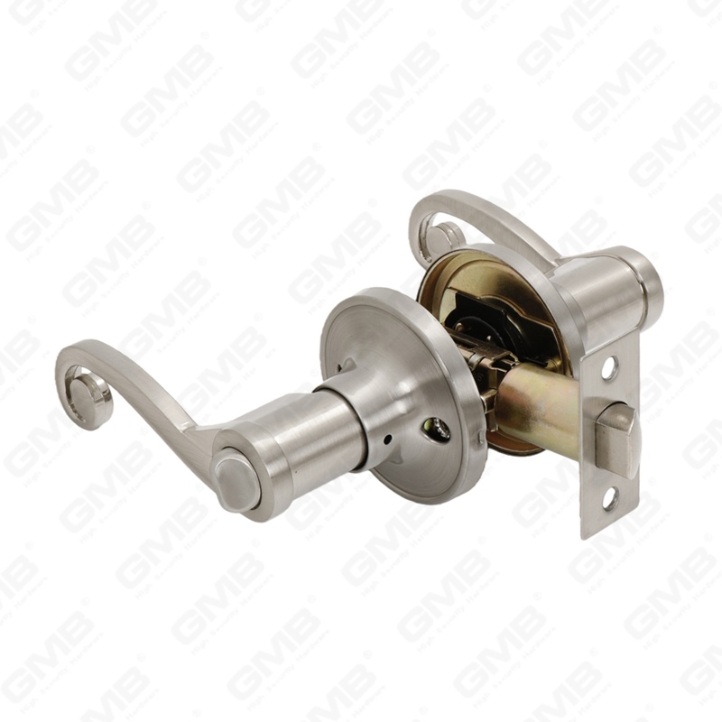 ANSI UL القياسية سبائك الزنك الألومنيوم الباب الداخلي Lockset واجب أنبوبي التجاري الأمن مقبض رافعة قفل (8001)