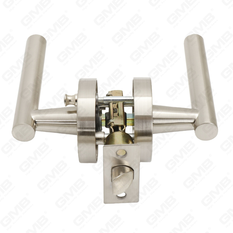 ANSI UL القياسية سبائك الزنك / الألومنيوم الباب الداخلي Lockset أنبوبي التجاري أسطواني مقبض الأمان رافعة قفل (9163)