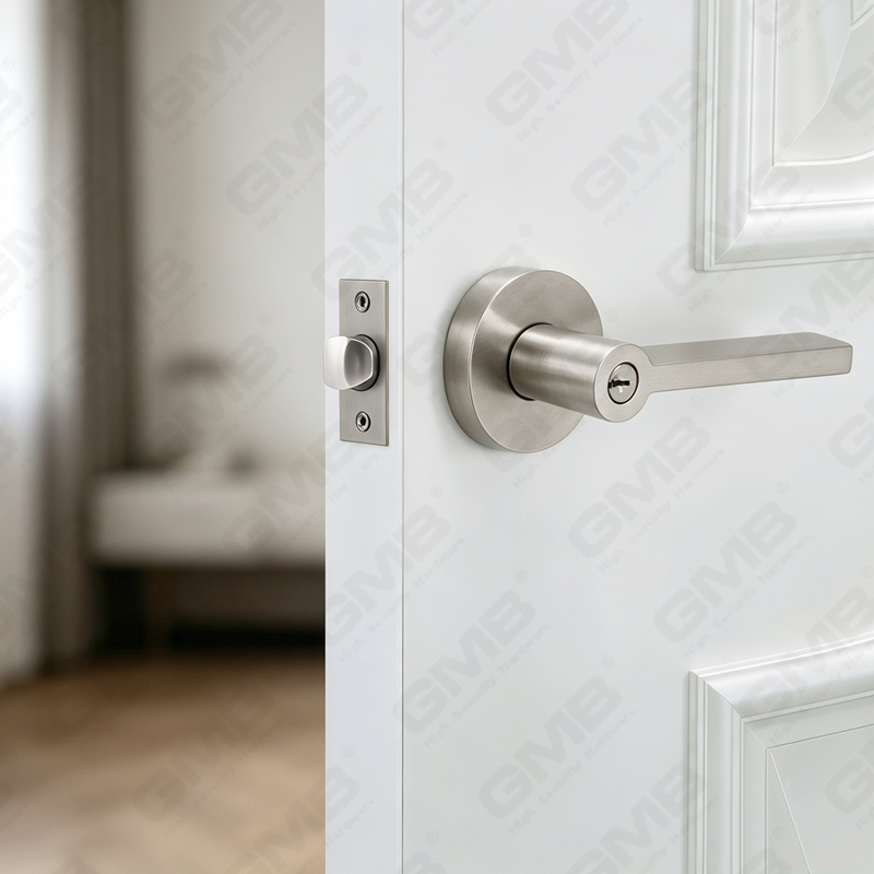 سلسلة قفل باب رافعة أنبوبية شديدة التحمل، قفل مقبض باب دخول دائري من الألومنيوم (R2270)